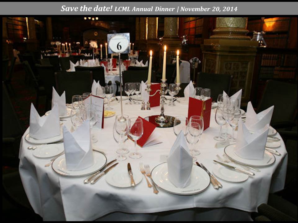 LCML Annual Dinner – November 20, 2014